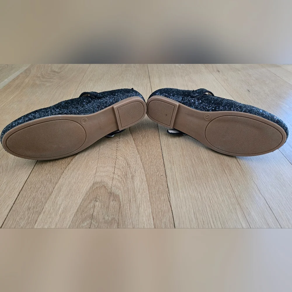 GAP Glittery Black Kids Dress Shoes